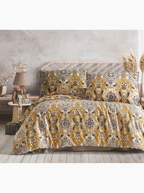 Set letto + federa in raso di cotone - Kiabi