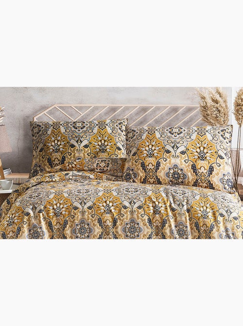 Set letto + federa in raso di cotone - Kiabi