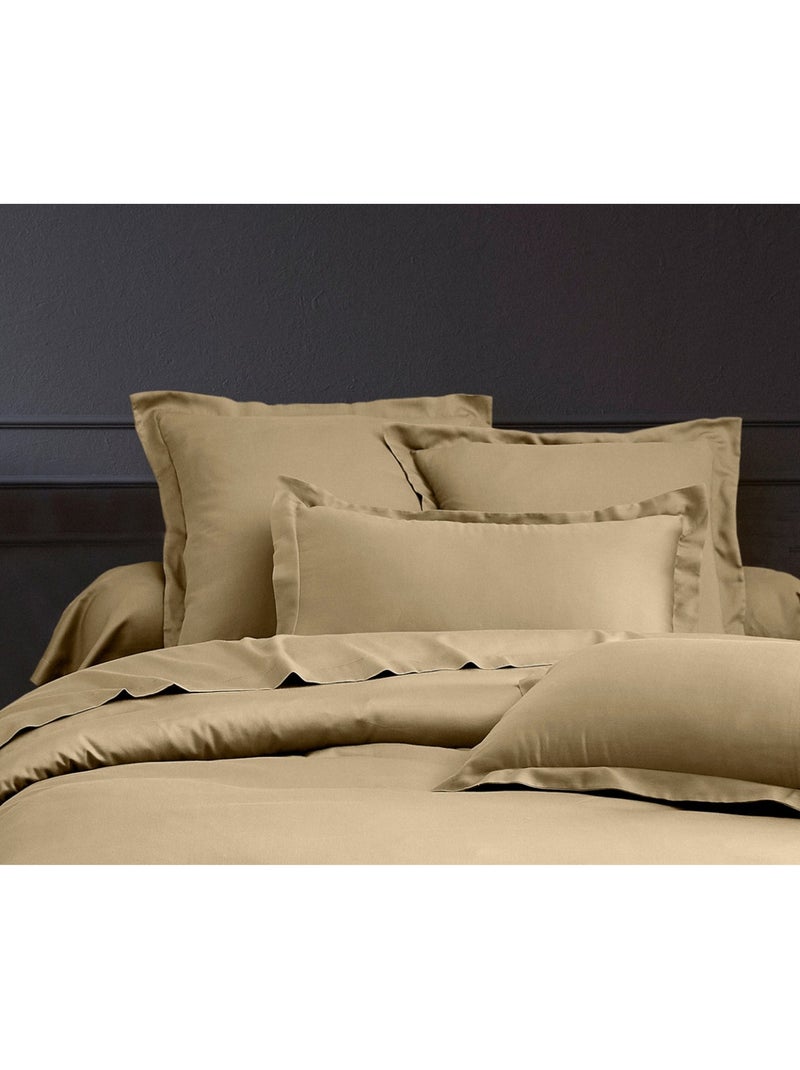 Set letto + federa in raso di cotone Beige - Kiabi