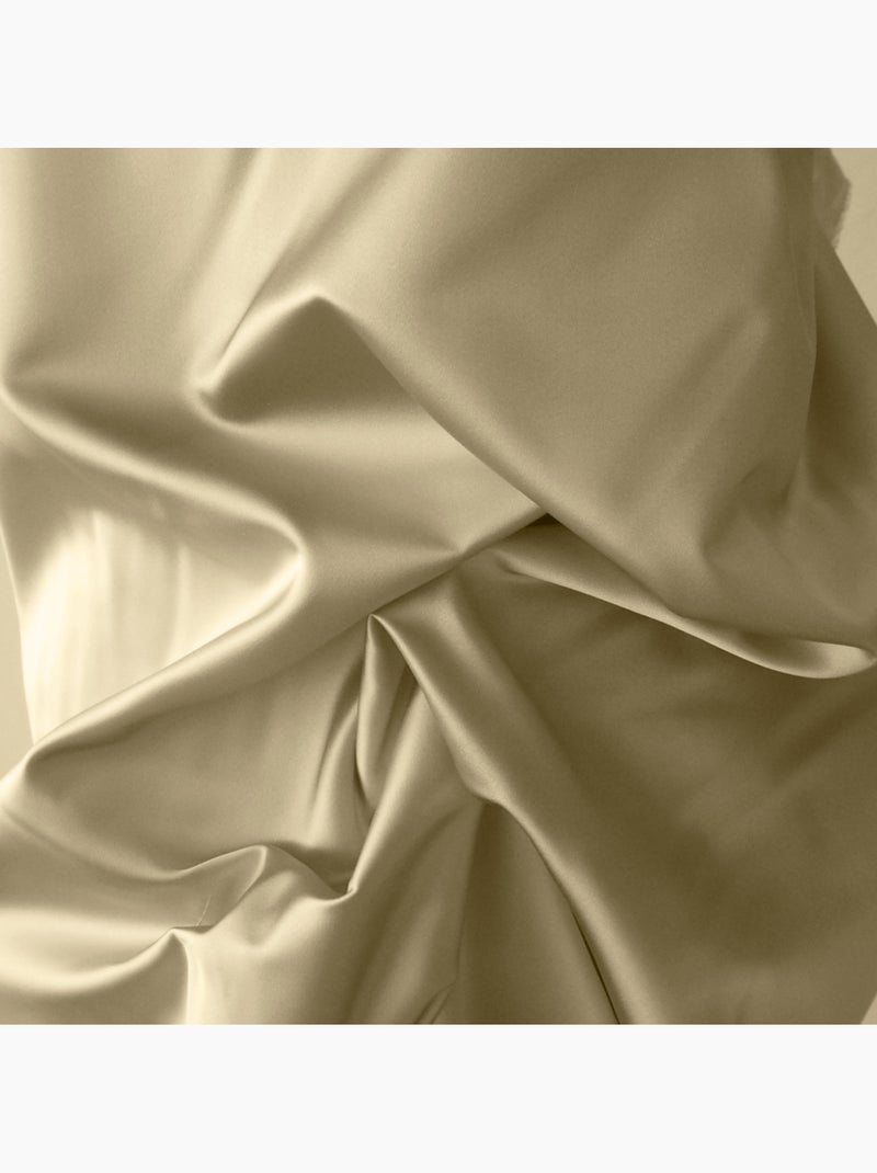 Set letto + federa in raso di cotone Beige - Kiabi
