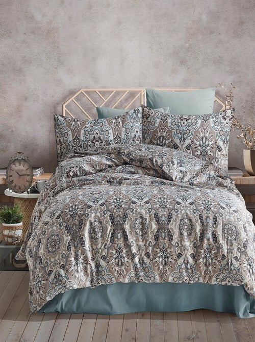 Set letto + federa in raso di cotone - Kiabi