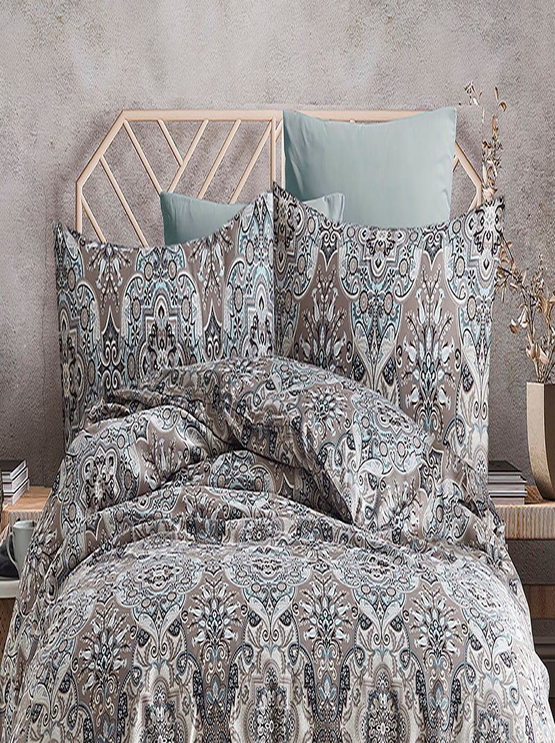 Set letto + federa in raso di cotone Beige - Kiabi