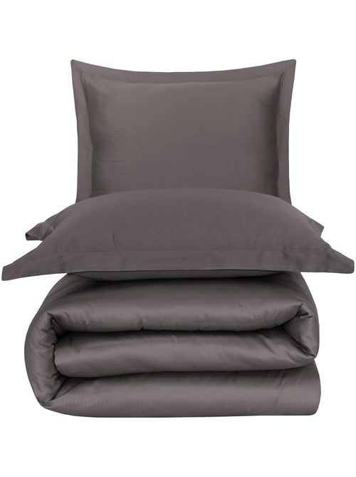 Set letto + federa in raso di cotone - Kiabi