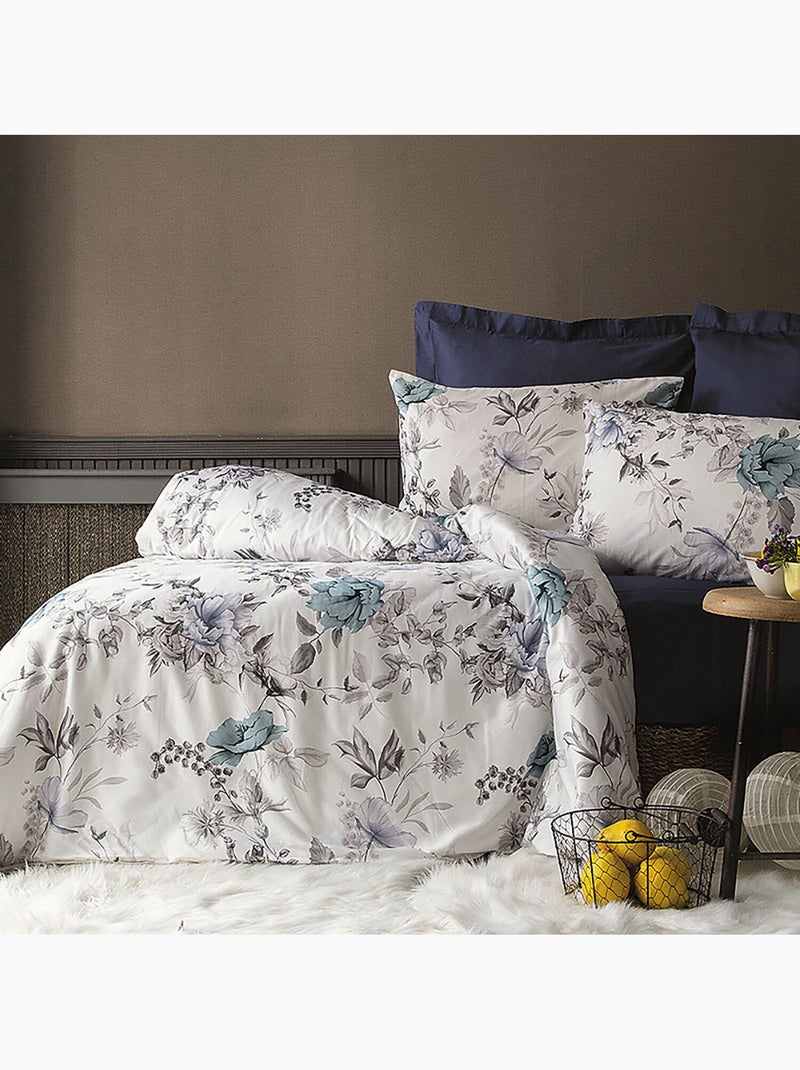 Set letto + federa in raso di cotone Multicolore - Kiabi