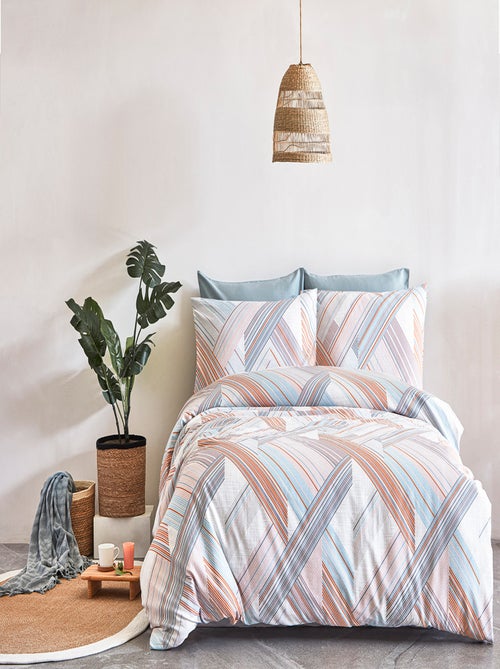 Set letto + federa in raso di cotone - Kiabi