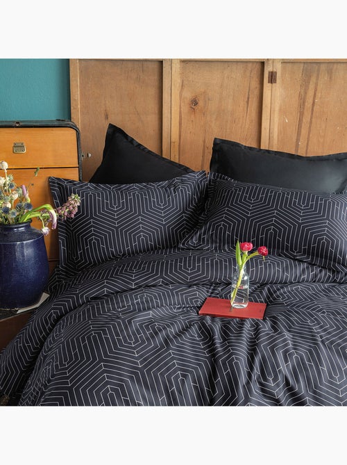 Set letto + federa in raso di cotone - Kiabi