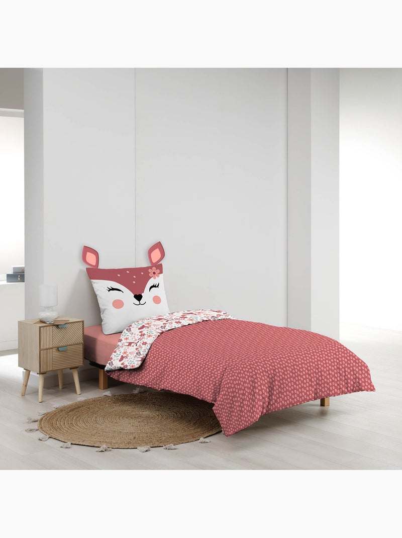 Set letto in Cotone BICHETTE Douceur d'Intérieur Rosa - Kiabi