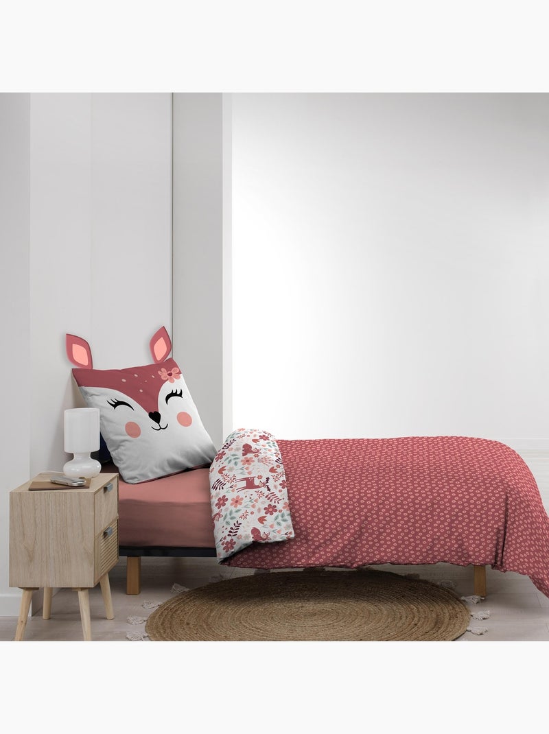 Set letto in Cotone BICHETTE Douceur d'Intérieur Rosa - Kiabi
