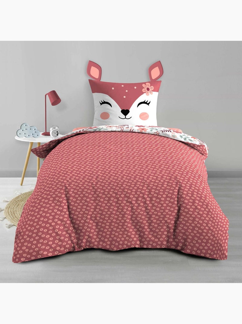 Set letto in Cotone BICHETTE Douceur d'Intérieur Rosa - Kiabi