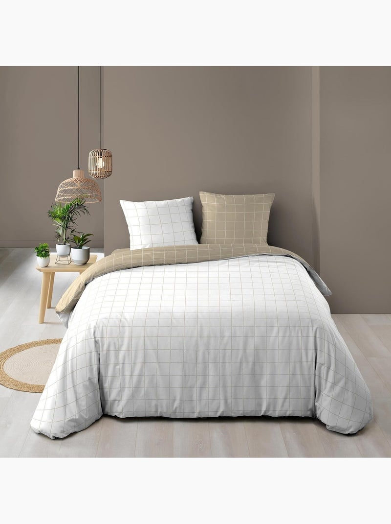 Set letto in Cotone Cadria Douceur d'Intérieur Beige - Kiabi