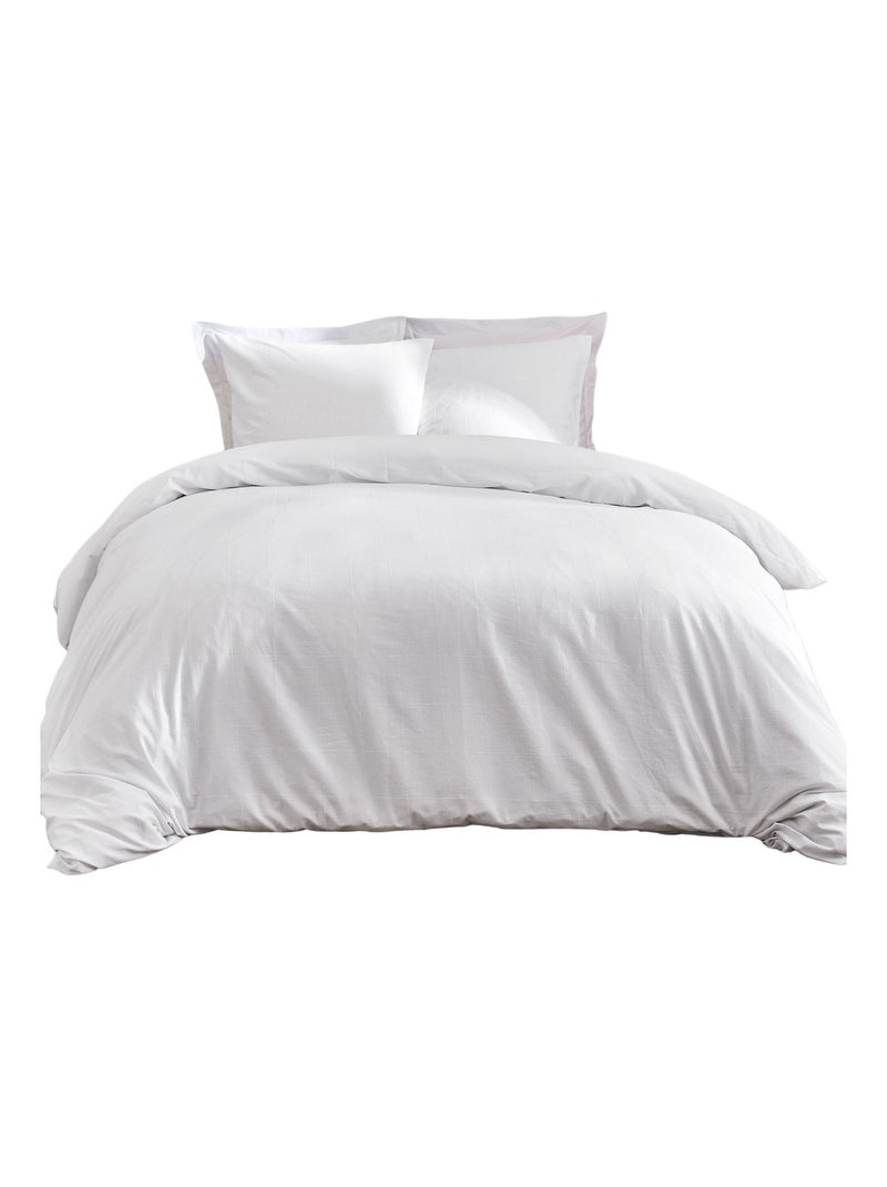Set letto in Cotone Linella Ivoire Douceur d'Intérieur Bianco - Kiabi