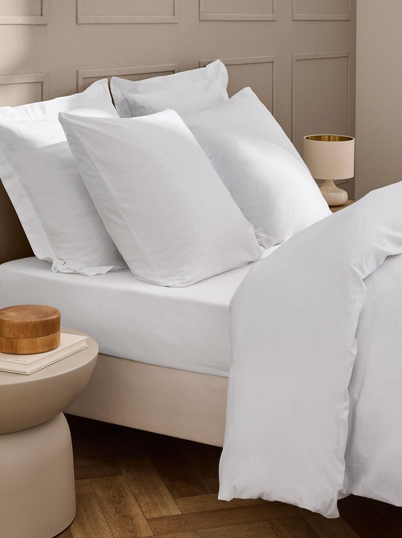Set letto in Cotone Linella Ivoire Douceur d'Intérieur Bianco - Kiabi