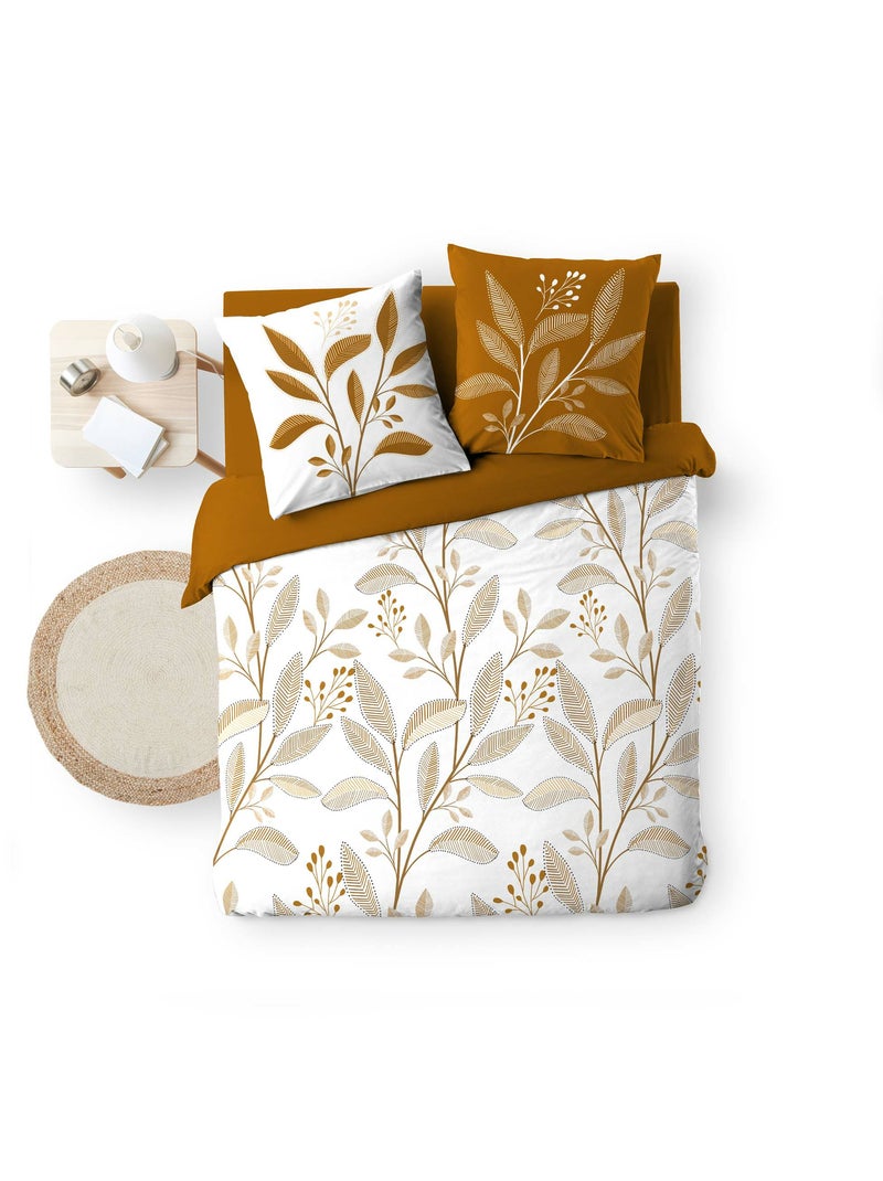 Set letto in Cotone MALIKA Douceur d'Intérieur Beige - Kiabi