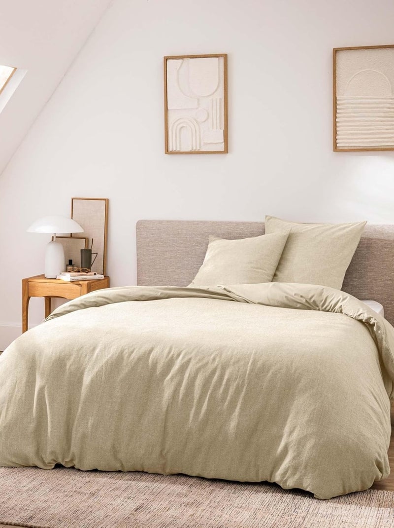 Set letto in Cotone Meline Douceur d'Intérieur Beige - Kiabi