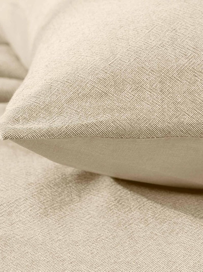 Set letto in Cotone Meline Douceur d'Intérieur Beige - Kiabi