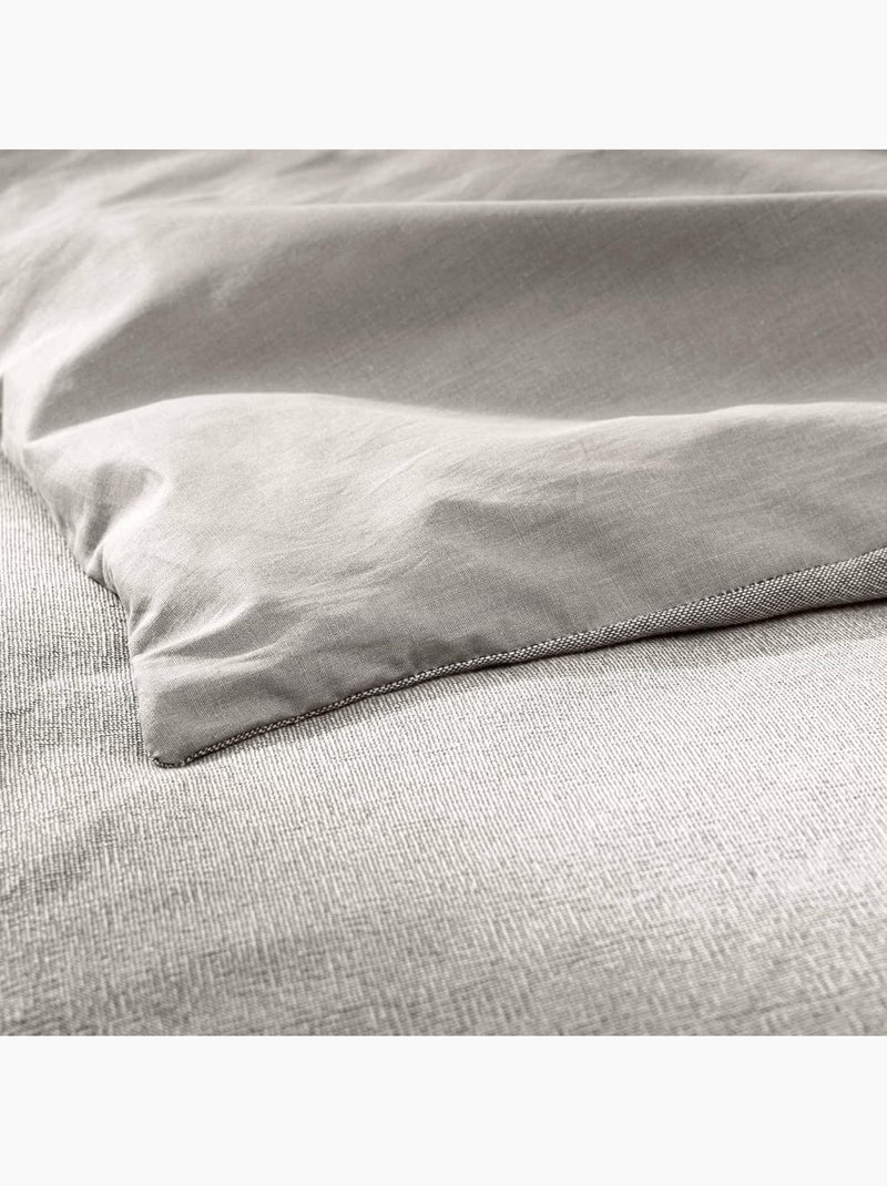 Set letto in Cotone Meline Douceur d'Intérieur Grigio antracite - Kiabi