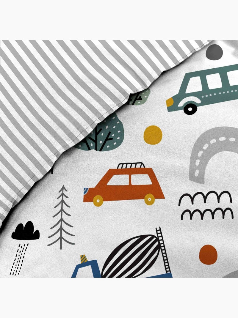 Set letto in Cotone PTI BOLIDE Douceur d'Intérieur Grigio - Kiabi
