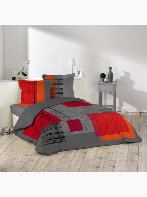 Set letto in Cotone Quadro Douceur d'Intérieur - Kiabi Set letto in Cotone Quadro Douceur d'Intérieur - Kiabi