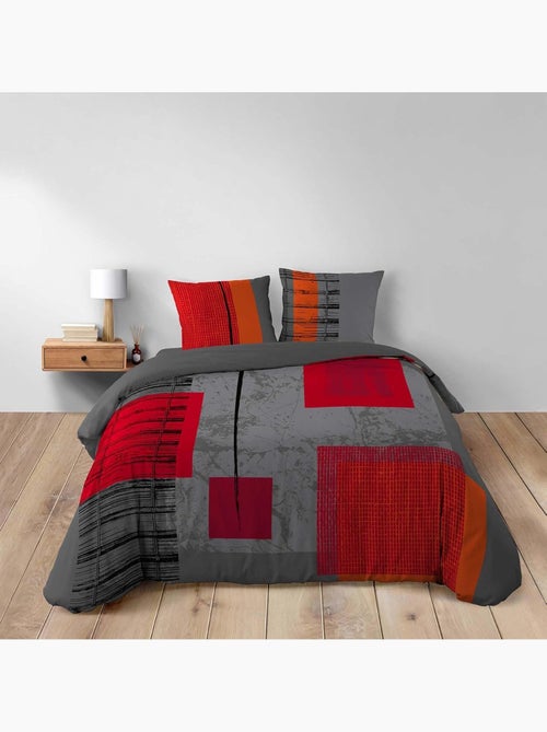 Set letto in Cotone Quadro Douceur d'Intérieur - Kiabi Set letto in Cotone Quadro Douceur d'Intérieur - Kiabi