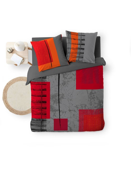 Set letto in Cotone Quadro Douceur d'Intérieur - Kiabi Set letto in Cotone Quadro Douceur d'Intérieur - Kiabi