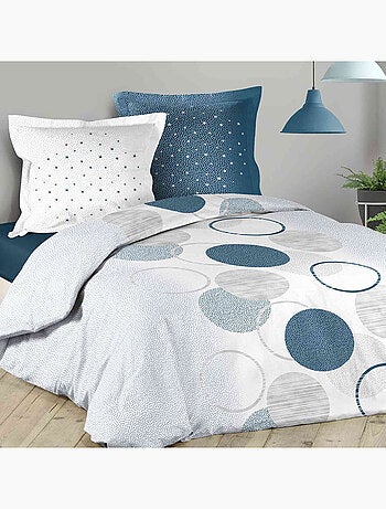 Set letto in Cotone Voie Lactee Bleu Douceur d'Intérieur