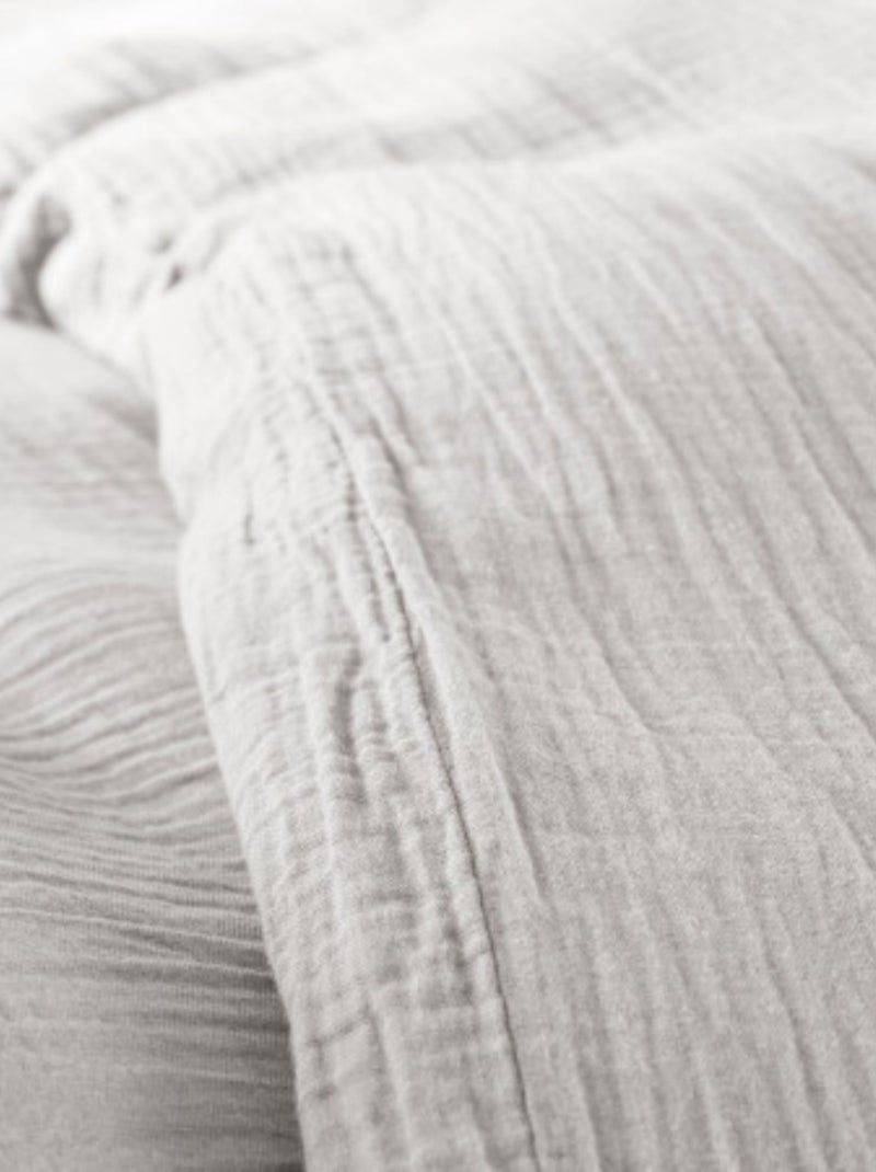 Set letto in garza di cotone Alia PROMO LINGE Grigio chiaro - Kiabi