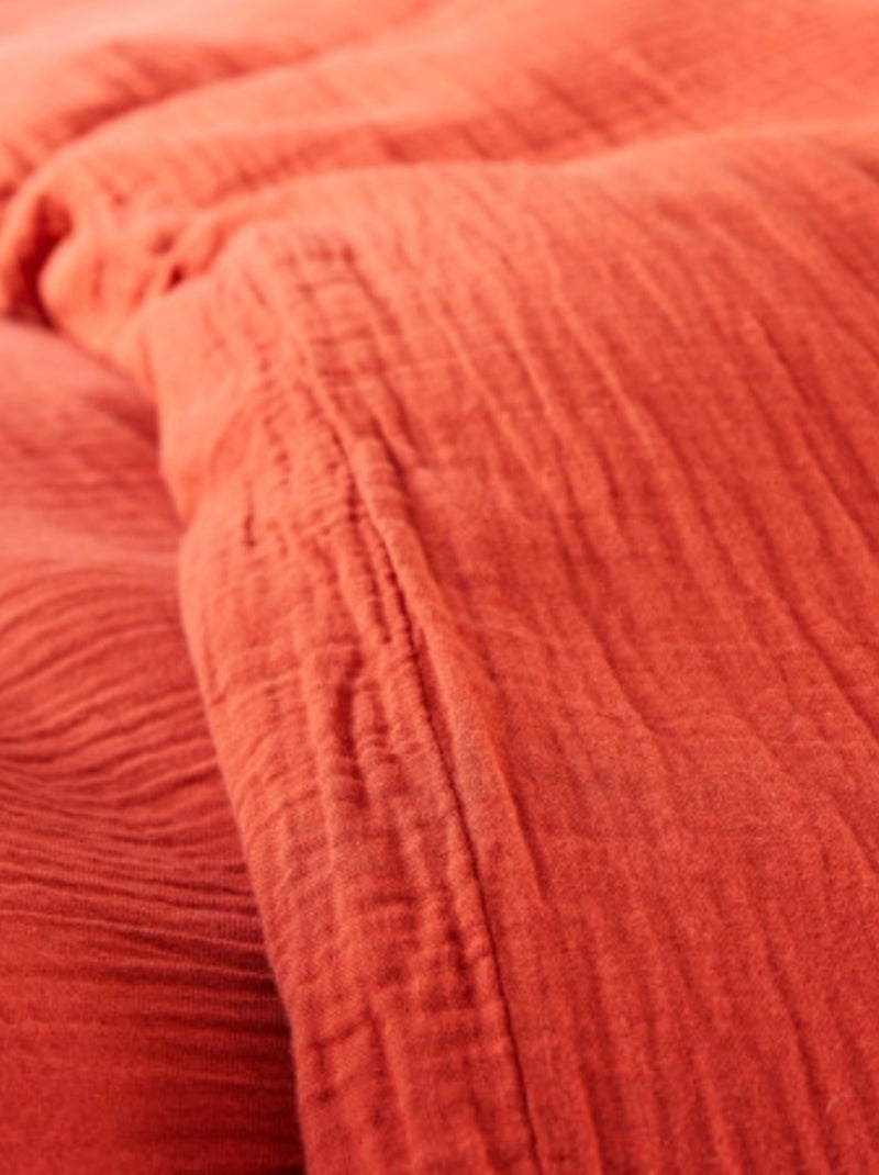 Set letto in garza di cotone Alia PROMO LINGE Terracotta - Kiabi