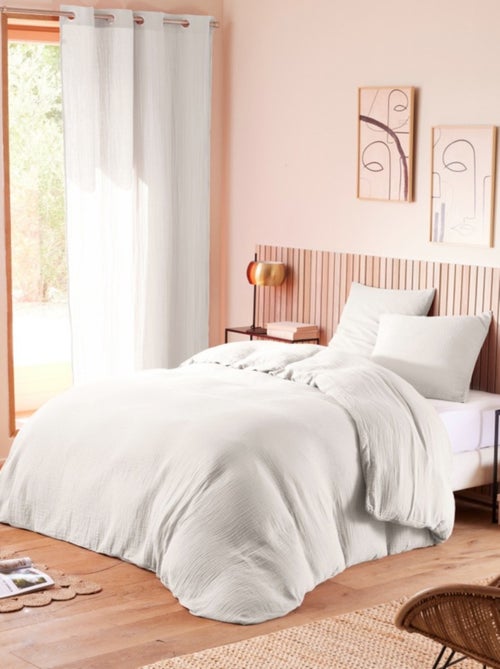 Set letto in garza di cotone Douceur d'Intérieur - Kiabi Set letto in garza di cotone Douceur d'Intérieur - Kiabi
