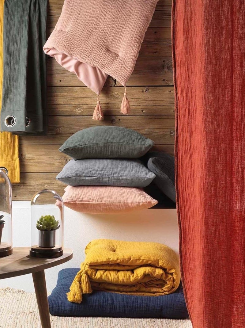 Set letto in garza di cotone Douceur d'Intérieur Bianco - Kiabi