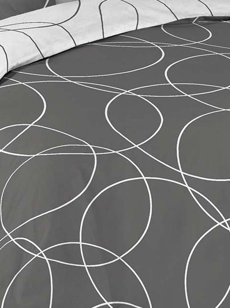 Set letto in Microfibra Elton Douceur d'Intérieur Grigio scuro - Kiabi