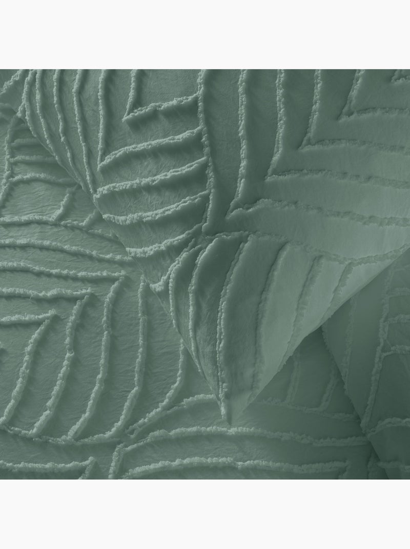 Set letto in Microfibra Heltie Douceur d'Intérieur Verde - Kiabi