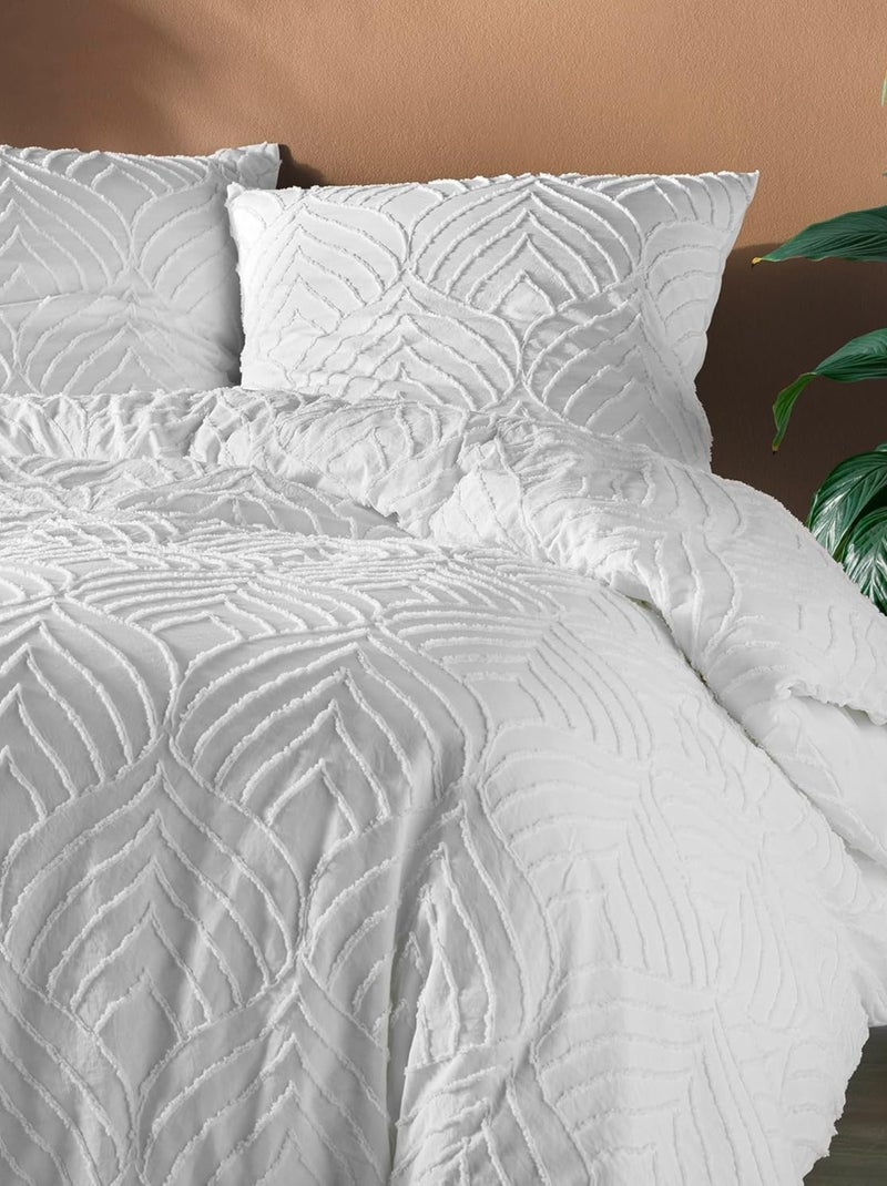 Set letto in Microfibra Heltie PROMO LINGE Bianco - Kiabi