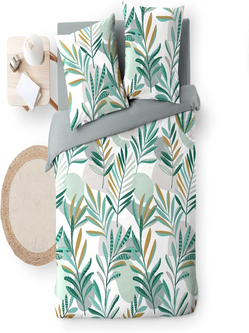 Set letto in Microfibra Louna Douceur d'Intérieur Verde - Kiabi