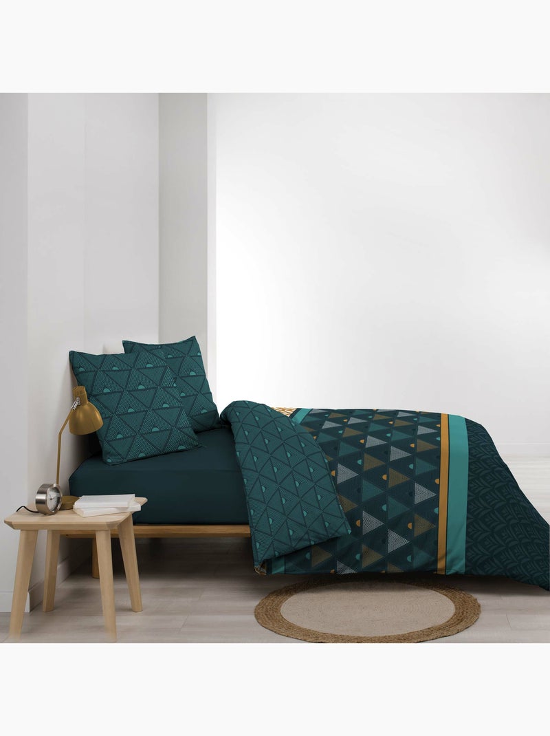 Set letto in Microfibra Triade Douceur d'Intérieur Verde - Kiabi