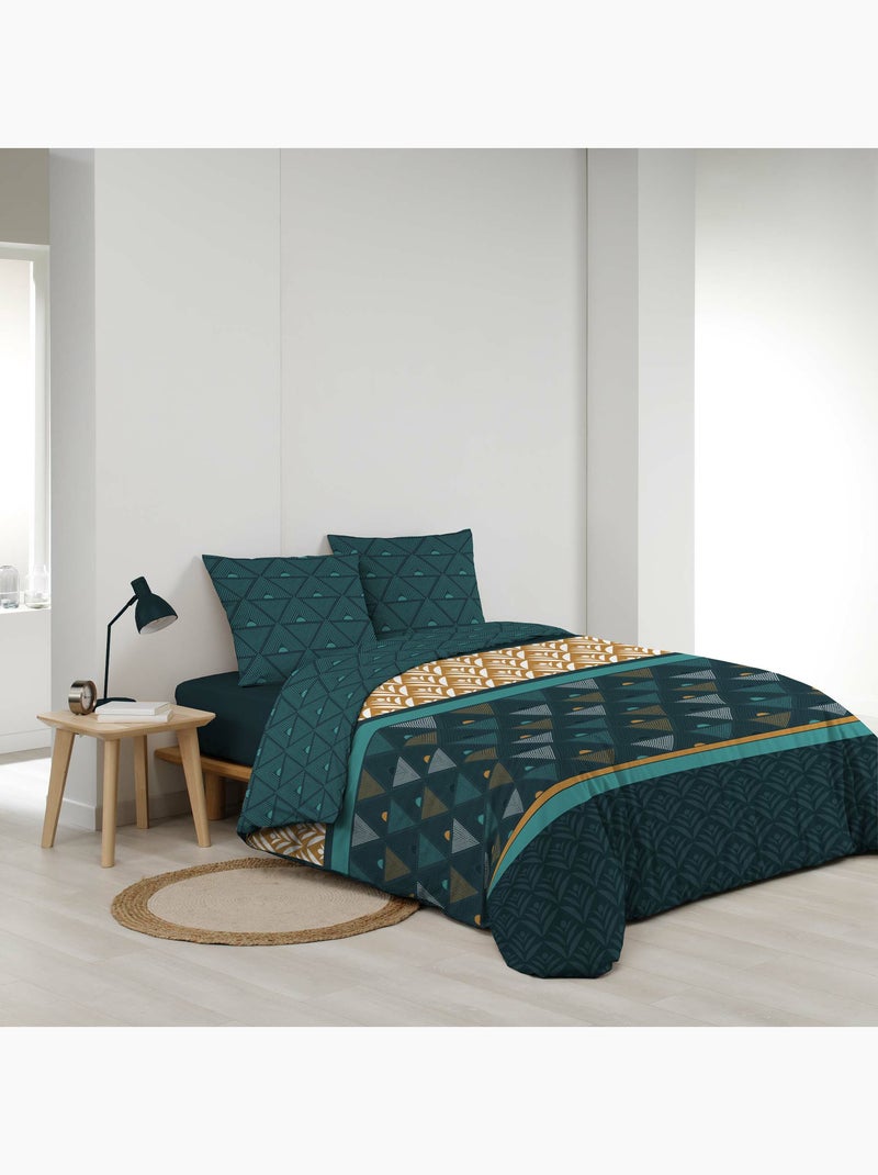 Set letto in Microfibra Triade Douceur d'Intérieur Verde - Kiabi