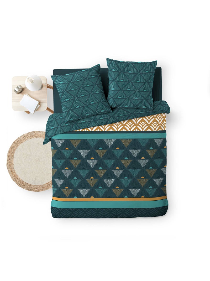 Set letto in Microfibra Triade Douceur d'Intérieur Verde - Kiabi