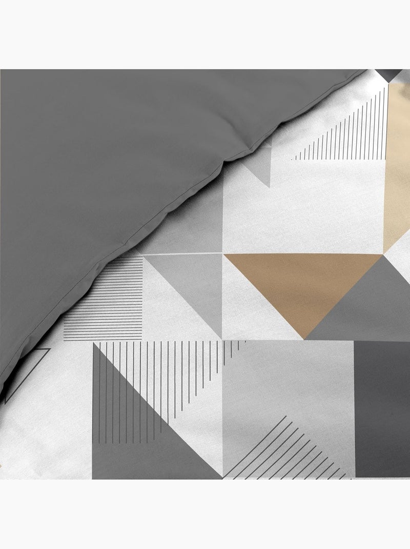 Set letto in Microfibra Trigone Douceur d'Intérieur Beige - Kiabi