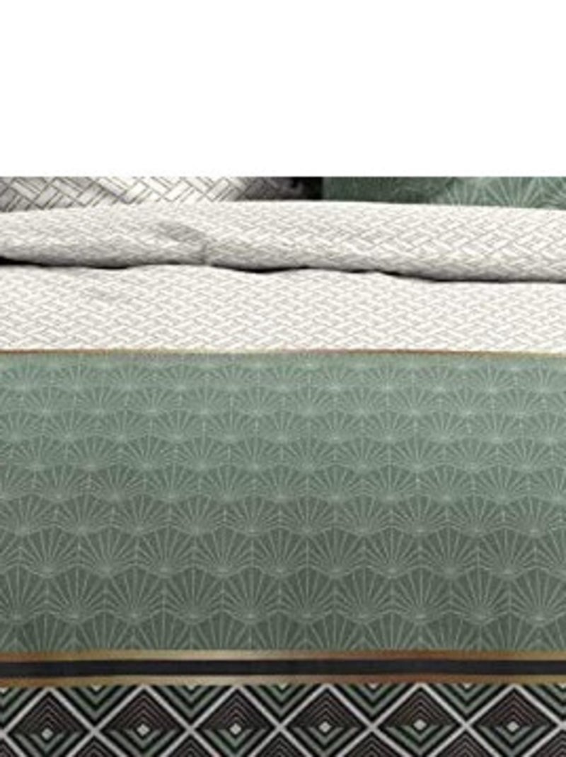 Set letto in percalle di cotone Belor PROMO LINGE Verde - Kiabi
