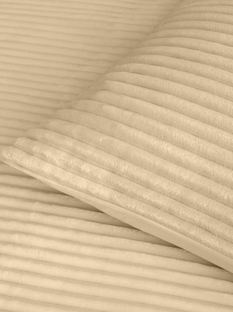 Set letto in poliestere flanelle douceur d'intérieur Beige sabbia - Kiabi