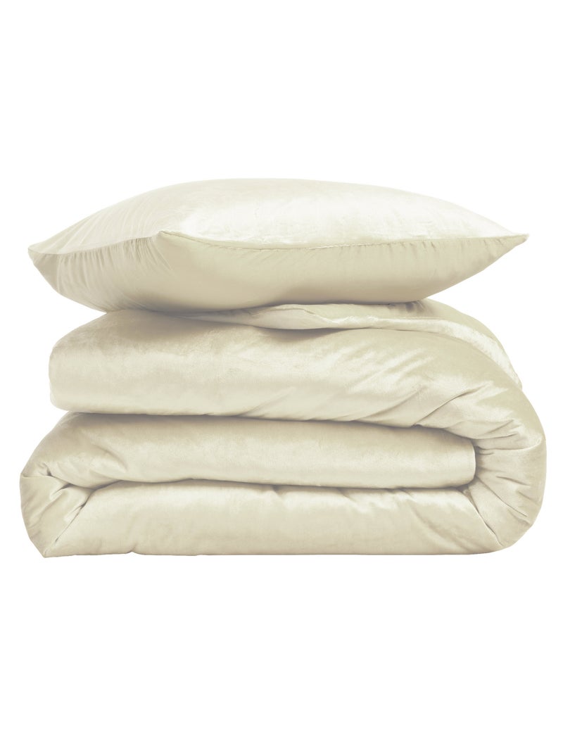 Set letto in Poliestere VELINA Douceur d'Intérieur Beige grigio - Kiabi