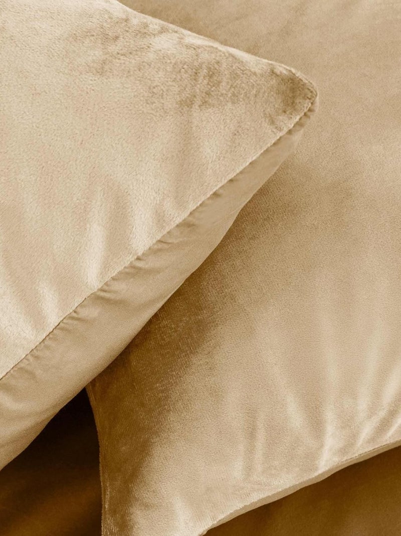 Set letto in Poliestere VELINA Douceur d'Intérieur Beige sabbia - Kiabi