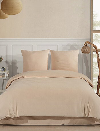 Set letto matrimoniale +2 federe 65x65 cm flanella di cotone