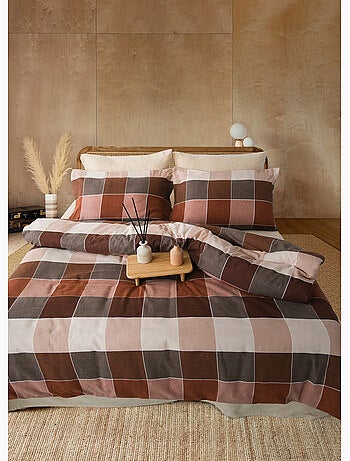 Set letto matrimoniale +2 federe 65x65 cm flanella di cotone
