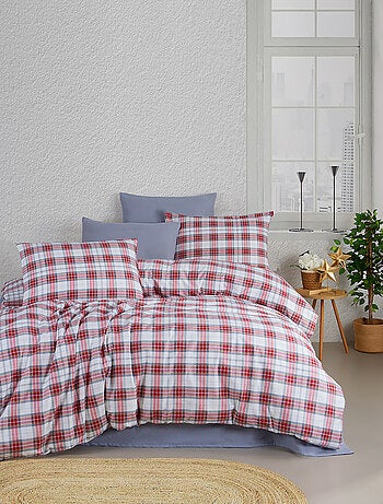 Set letto matrimoniale +2 federe 65x65 cm flanella di cotone