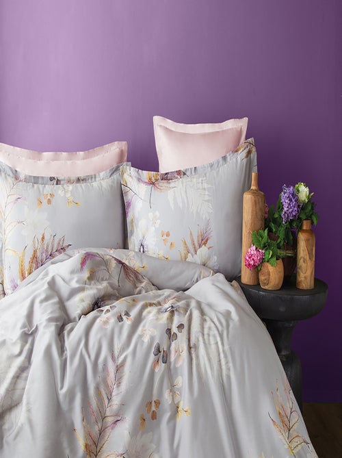 Set letto matrimoniale 240x220 cm+2 federe 63x63 cm in raso di cotone - Kiabi