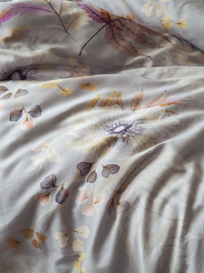 Set letto matrimoniale 240x220 cm+2 federe 63x63 cm in raso di cotone Multicolore - Kiabi