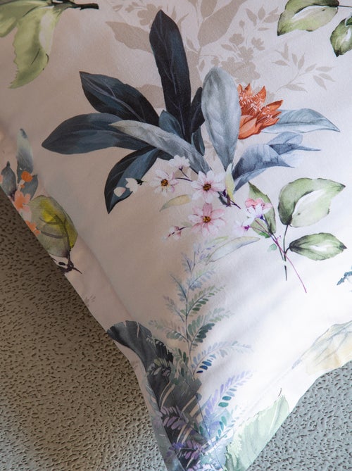 Set letto matrimoniale 240x220 cm+2 federe 63x63 cm in raso di cotone - Kiabi