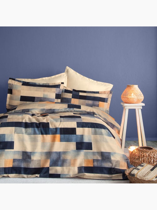 Set letto matrimoniale 240x220 cm+2 federe 63x63 cm in raso di cotone - Kiabi