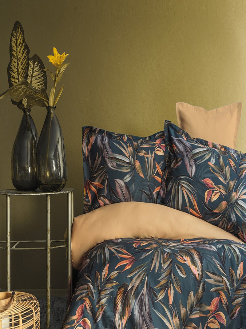 Set letto matrimoniale 240x220 cm+2 federe 63x63 cm in raso di cotone Multicolore - Kiabi