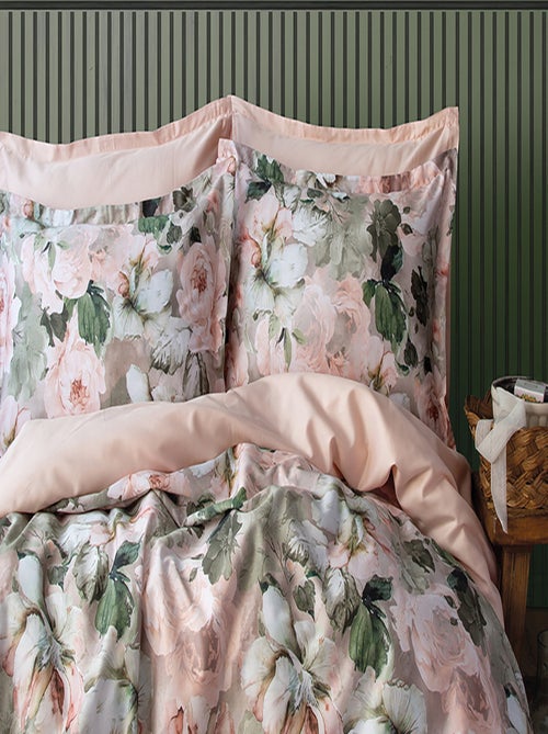 Set letto matrimoniale 240x220 cm+2 federe 63x63 cm in raso di cotone - Kiabi